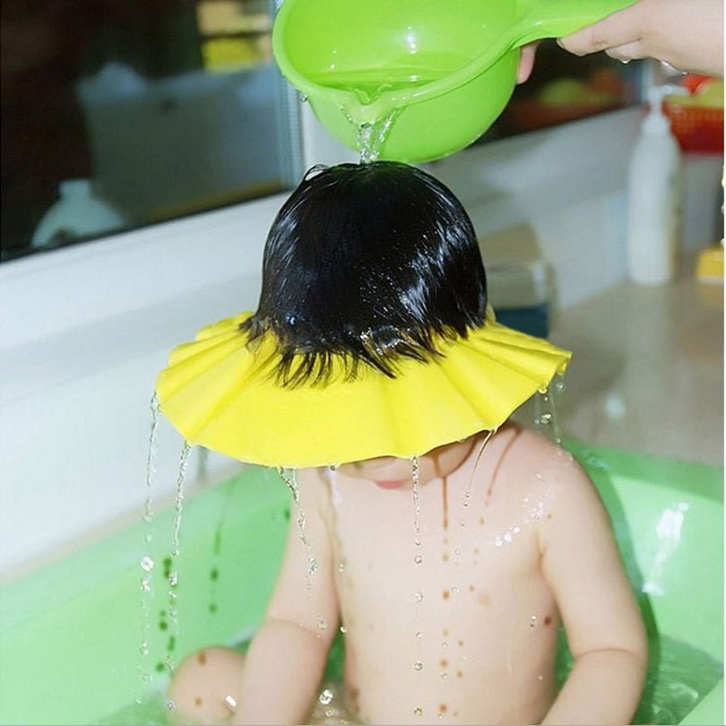 Visière chapeau pour douche bébé I ShampooCap™ - Caverne des petits